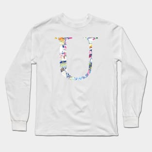 Gaudi Barcelona Mosaic Initial U Long Sleeve T-Shirt